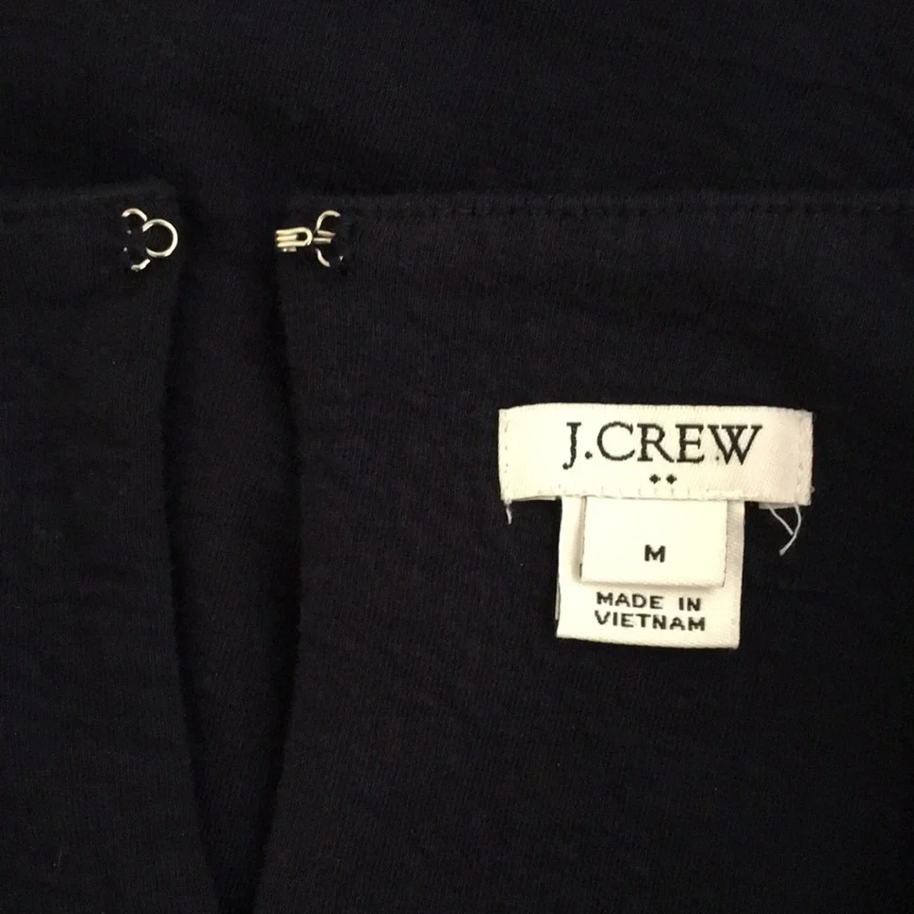 J. Crew Bell Sleeve Solid Navy Blue 💙 Dress